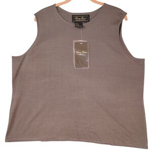 Terry Lewis Classic Luxuries Gray Tank Top NWT